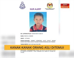 Kanak-kanak Orang Asli ditemui