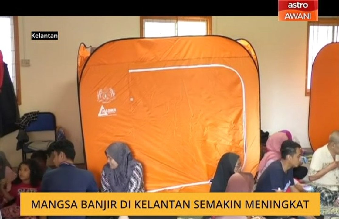 Mangsa banjir di Kelantan meningkat kepada 4,386 orang