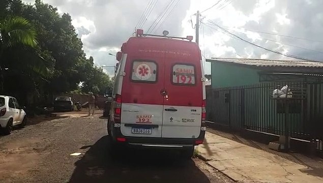 Idoso é atendido pelo Samu após ser encontrado inconsciente