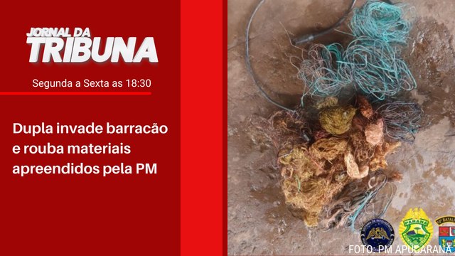 Dupla invade barracão e rouba materiais apreendidos pela PM