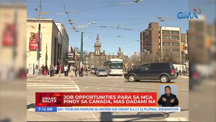 Job opportunities para sa mga Pinoy sa Canada, mas dadami na | UB