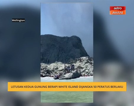 Letusan kedua gunung berapi White Island dijangka 50 peratus berlaku