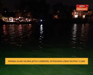 Remaja lelaki hilang jatuh lombong, ditemukan lemas selepas 12 jam