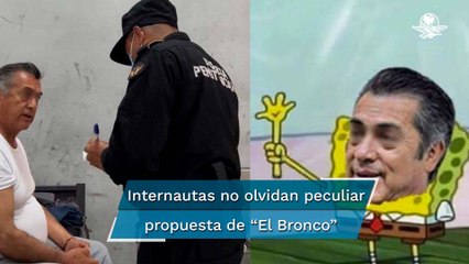 Con memes, usuarios "le mochan las manos" a "El Bronco" tras su detención