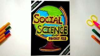 Social Science Project File Cover Page Design Ideas | How to Make Attractive Project file Front Page