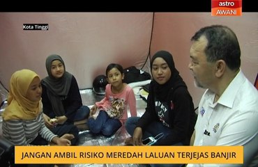 Jangan ambil risiko meredah laluan terjejas banjir