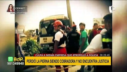 Cobradora perdió pierna cuando chofer 'competía' con otro bus para recoger más pasajeros
