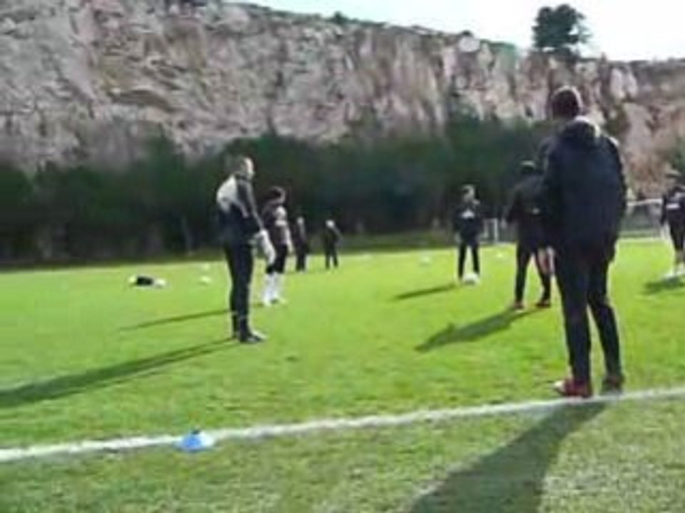 Entrainement de Monaco à la Turbie