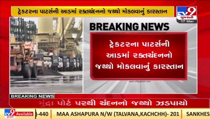 Red Sandalwood worth over 5 crore busted from Mundra airport, Kutch _ TV9News