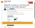 Laman rasmi Jabatan AS buang Wakanda dari senarai rakan dagang