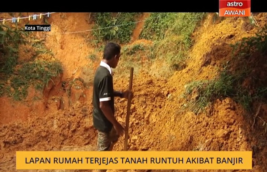 Lapan rumah terjejas tanah runtuh akibat banjir