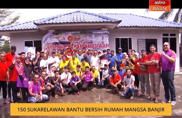 150 sukarelawan bantu bersih rumah mangsa banjir