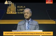 Ucaptama Perdana Menteri di majlis penutup KL Summit 2019