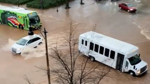 Floodwaters sweep through Birmingham