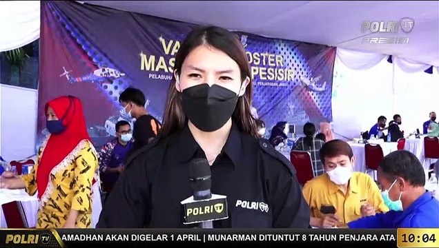 PRESISI Update 10.00 WIB Ditpolairud Baharkam Polri Menggelar Vaksinasi Covid-19 Massal Di Muara Baru Jakarta Utara