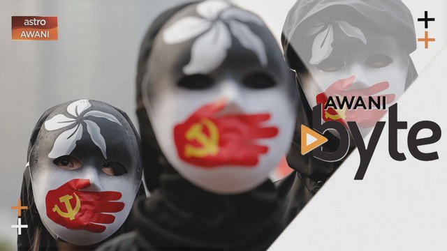 #AWANIByte: Penunjuk perasaan Hong Kong berhimpun, tunjuk sokongan kepada etnik Uighur