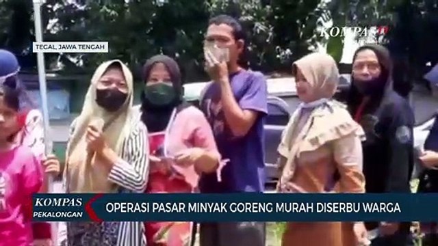 Operasi Pasar Minyak Goreng Murah Diserbu Warga
