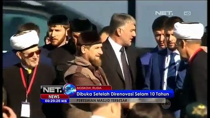 Sambutan presiden Rusia Vladimir Putin pada peresmian pembukaan mesjid terbesar di moskow