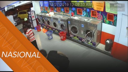 Disamun di kedai dobi tengah malam