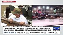 Diputados de Libre reaccionan ante decisión de Juez de extraditar a expresidente Hernández
