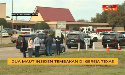 Dua maut insiden tembakan di gereja Texas