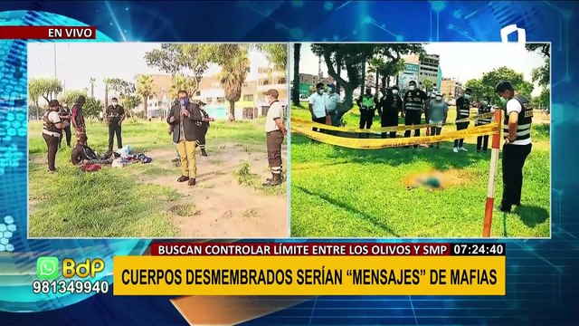 Cuerpos desmembrados en Lima Norte serían mensajes de mafias que buscan supremacía