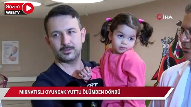Mıknatıslı oyuncak yuttu ölümden döndü