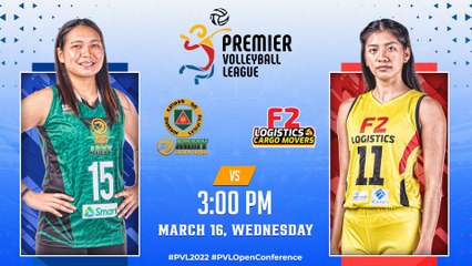 2022 PVL OPEN CONFERENCE | BLACKMAMBA ARMY vs F2 LOGISTICS | MARCH 16, 2022