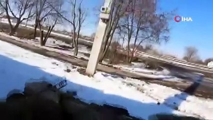 Ukrayna, Rusya'ya ait askeri araca düzenlenen saldırıyı yayınladı