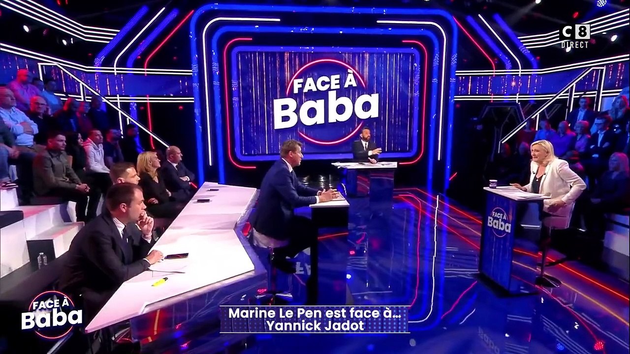 Le candidat vert Yannick Jadot s'en prend sur C8 à Marine Le Pen : "Votre campagne précédente était financée par Poutine, vous êtes la candidate de l'anti-france !"