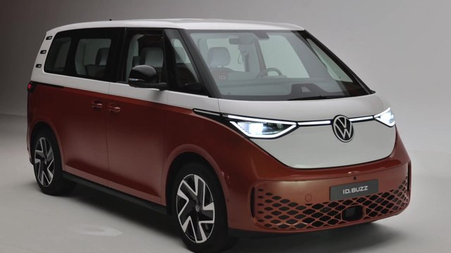 The new Volkswagen ID. Buzz Design in Candy White and Energetic Orange