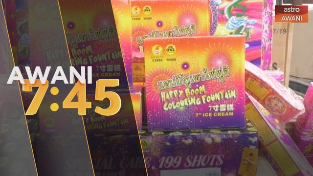 Cubaan seludup bunga api dan mercun tumpas