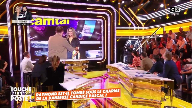 Raymond Aabou est tombé sous le charme de la danseuse Candice Pascal sur le plateau de Touche pas à mon poste