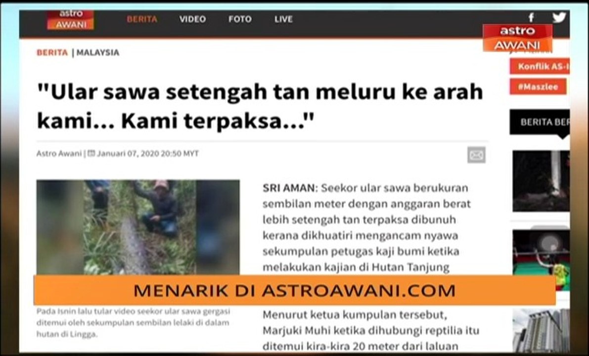 AWANI Pagi: Tumpuan berita utama 08 Jan 2020