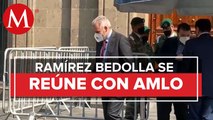 AMLO recibe al gobernador de Michoacán en Palacio Nacional