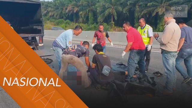 Maut digilis kenderaan selepas rempuh treler