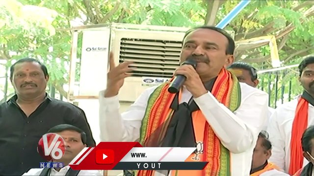 BJP MLA Etela Rajender Comments On CM KCR & Prashant Kishor _ Prajaswamya Parirakshana Deeksha _ V6