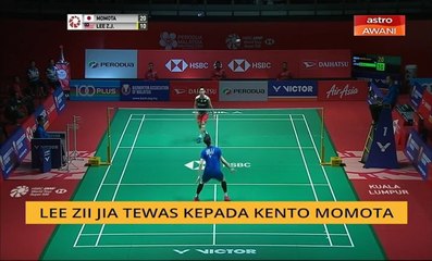 Lee Zii Jia tewas kepada Kento Momota