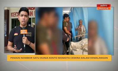 Pemain nombor satu dunia Kento Momota cedera dalam kemalangan