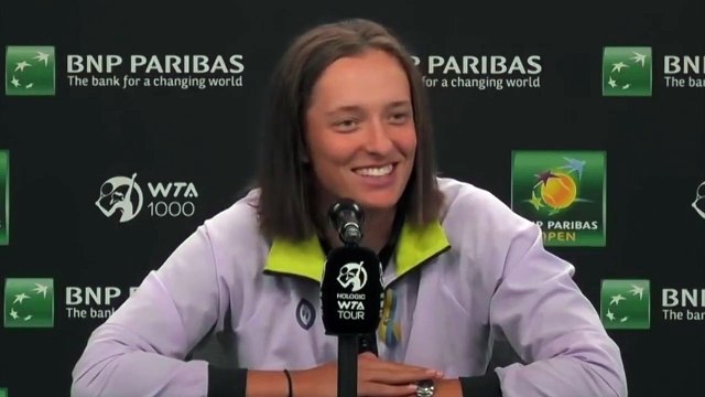 WTA - Indian Wells 2022 - Iga Swiatek : It's going to be great against Simona Halep