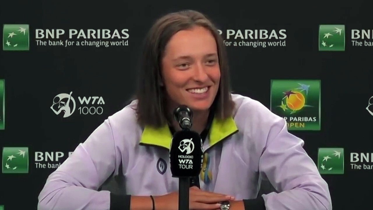 WTA - Indian Wells 2022 - Iga Swiatek : "It's going to be great against Simona Halep"