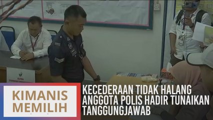 PRK Kimanis: Kecederaan tidak halang anggota polis hadir tunaikan tanggungjawab