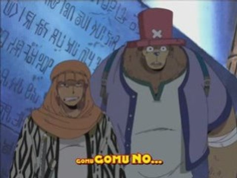 One Piece délire - Luffy qui s'enerve sur un caillou