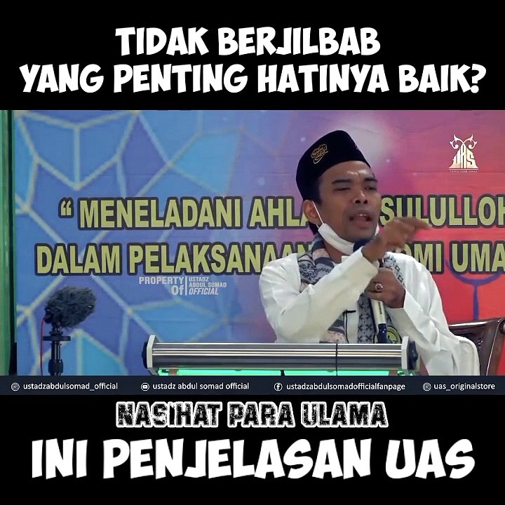 Tidak berhijab yang penting hatinya baik. ? Ini penjelasan UAS