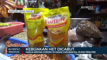 Harga Minyak Goreng Di Pasar Caruban Rp. 25.000 Perliter