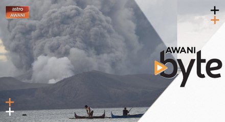 #AWANIByte: Gunung berapi Taal di Filipina muntahkan asap tebal