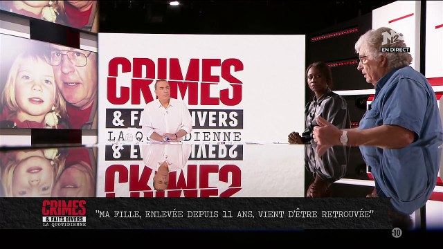 Onze ans après avoir été portée disparue, sa fille est retrouvée la semaine dernière en Suisse - Regardez le témoignage de son père Alain qui a témoigné hier dans la quotidienne de Crimes sur NRJ12 - VIDEO