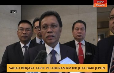 Sabah berjaya tarik pelaburan RM100 juta dari Jepun