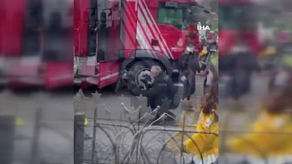 Tramvay durağında intihar girişimi