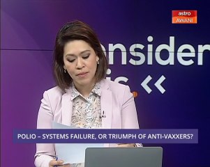 Consider This: Polio Wake-Up Call